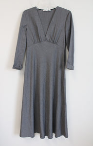 Zara Gray Long Sleeved Maxi Dress | S