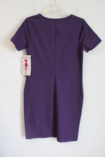 NEW Women With Control Purple Stretch Tee Dress | S
