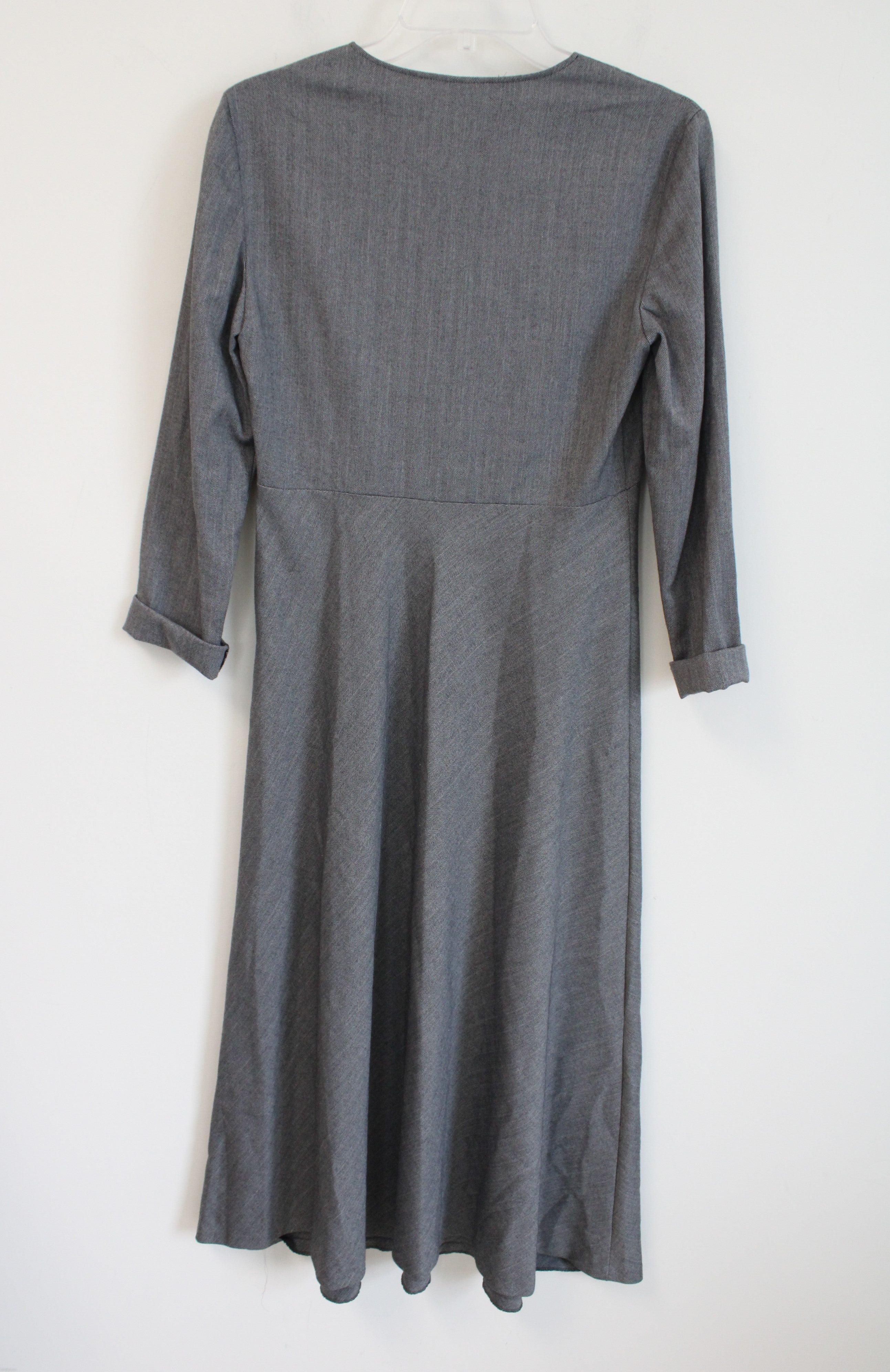 Zara Gray Long Sleeved Maxi Dress | S