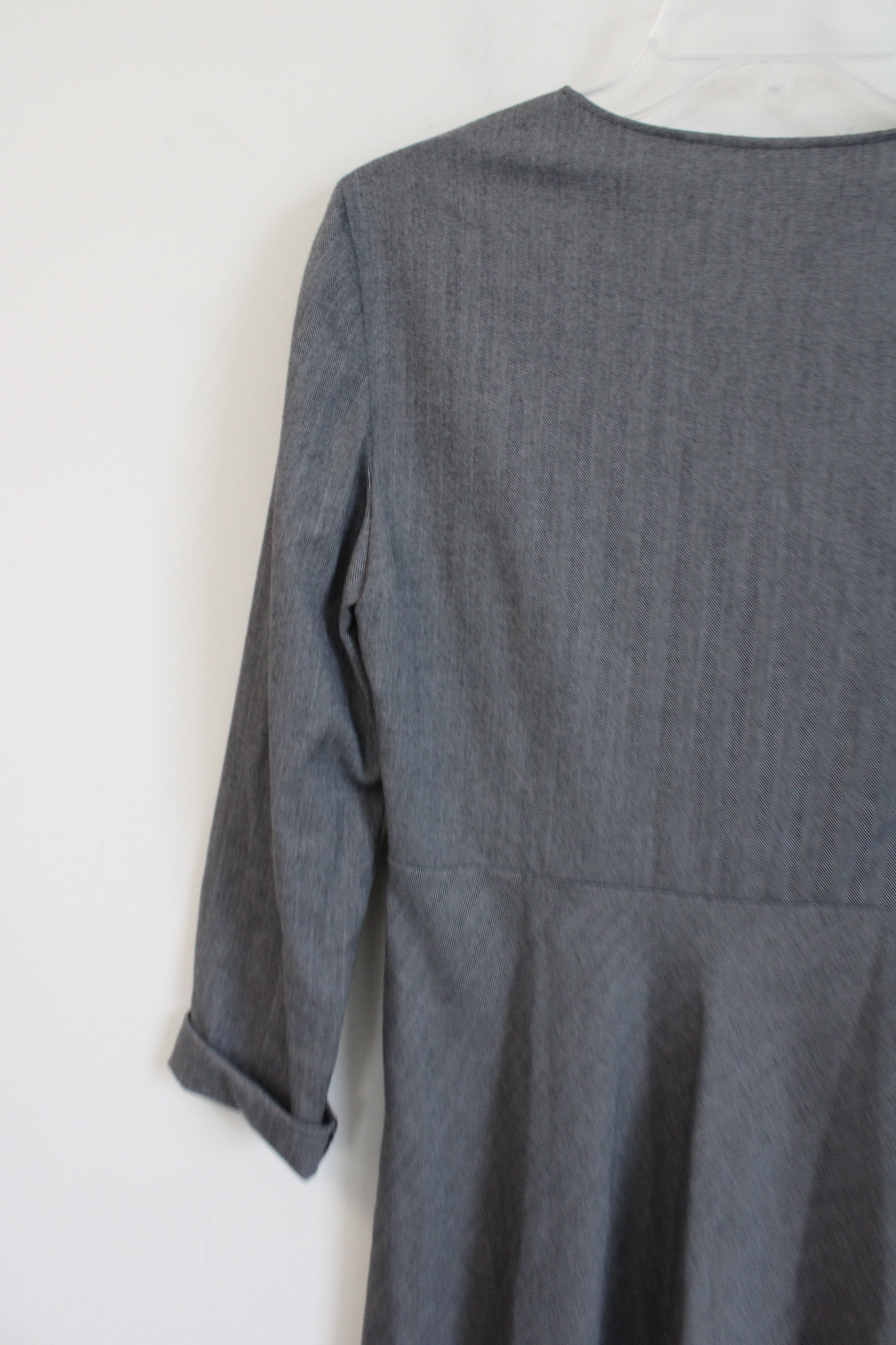 Zara Gray Long Sleeved Maxi Dress | S