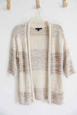 Banana Republic Cream & Brown Knit Cardigan | XS