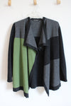 Native World Gray & Green Cardigan Sweater | M