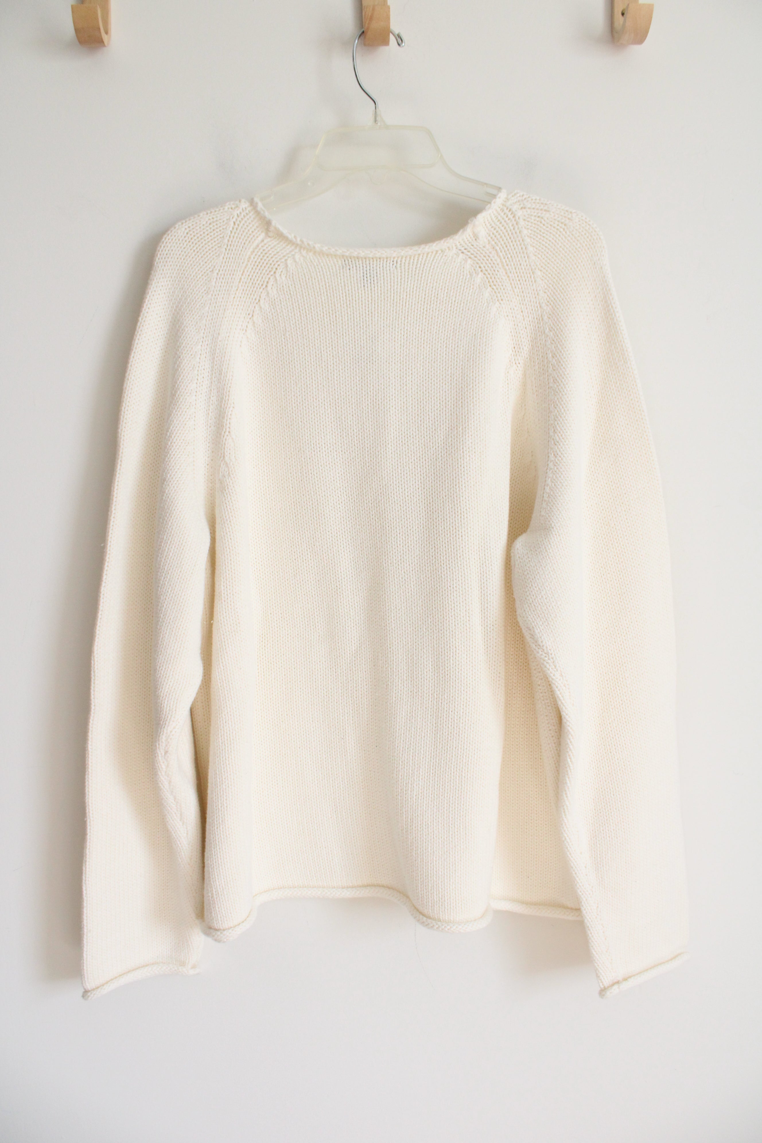 J.Crew Mercantile Thick Knit Cream Sweater | 3X