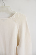 J.Crew Mercantile Thick Knit Cream Sweater | 3X