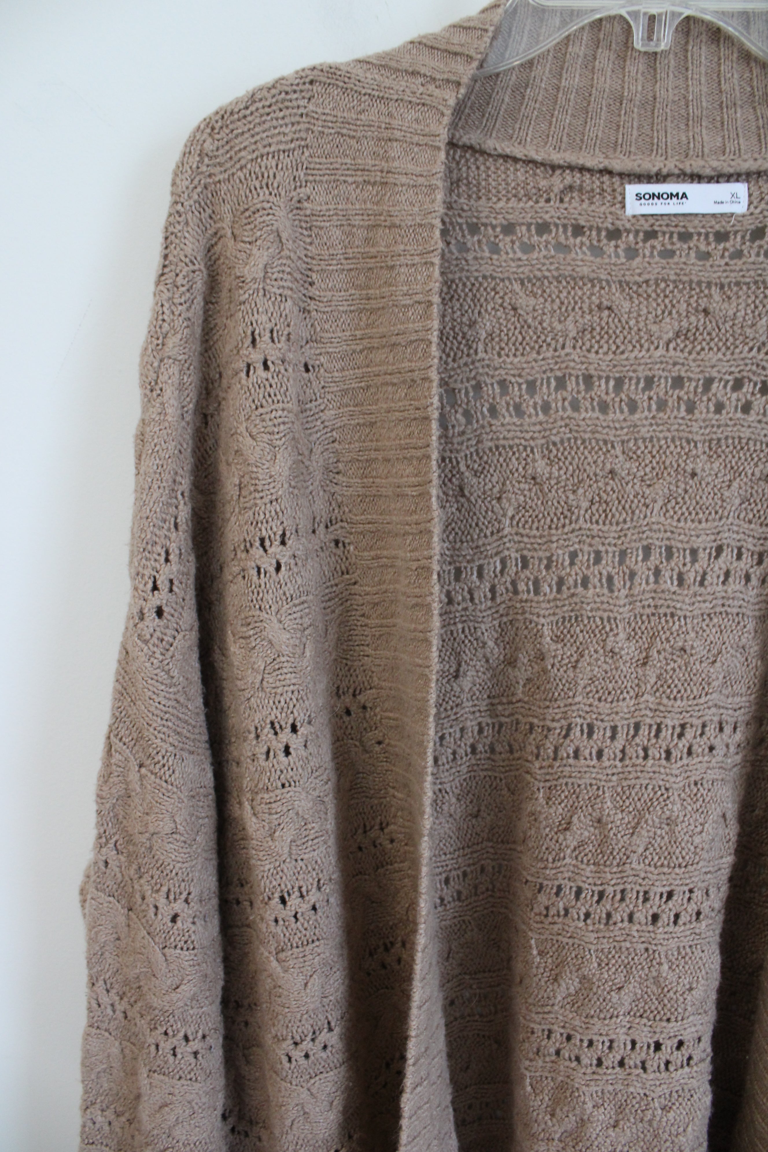 Sonoma Tan Knit Cardigan | XL