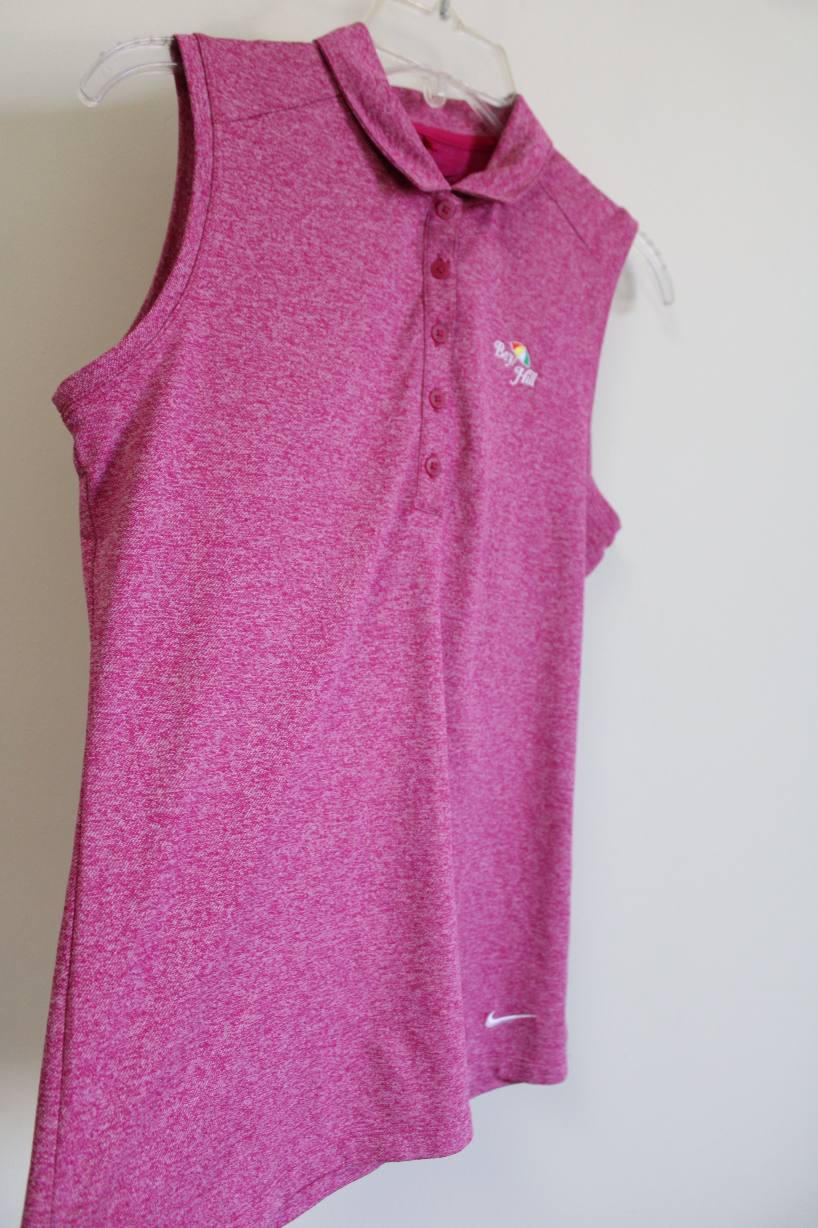 Nike Golf Dri-Fit Bay Fill Pink Polo Tank | M