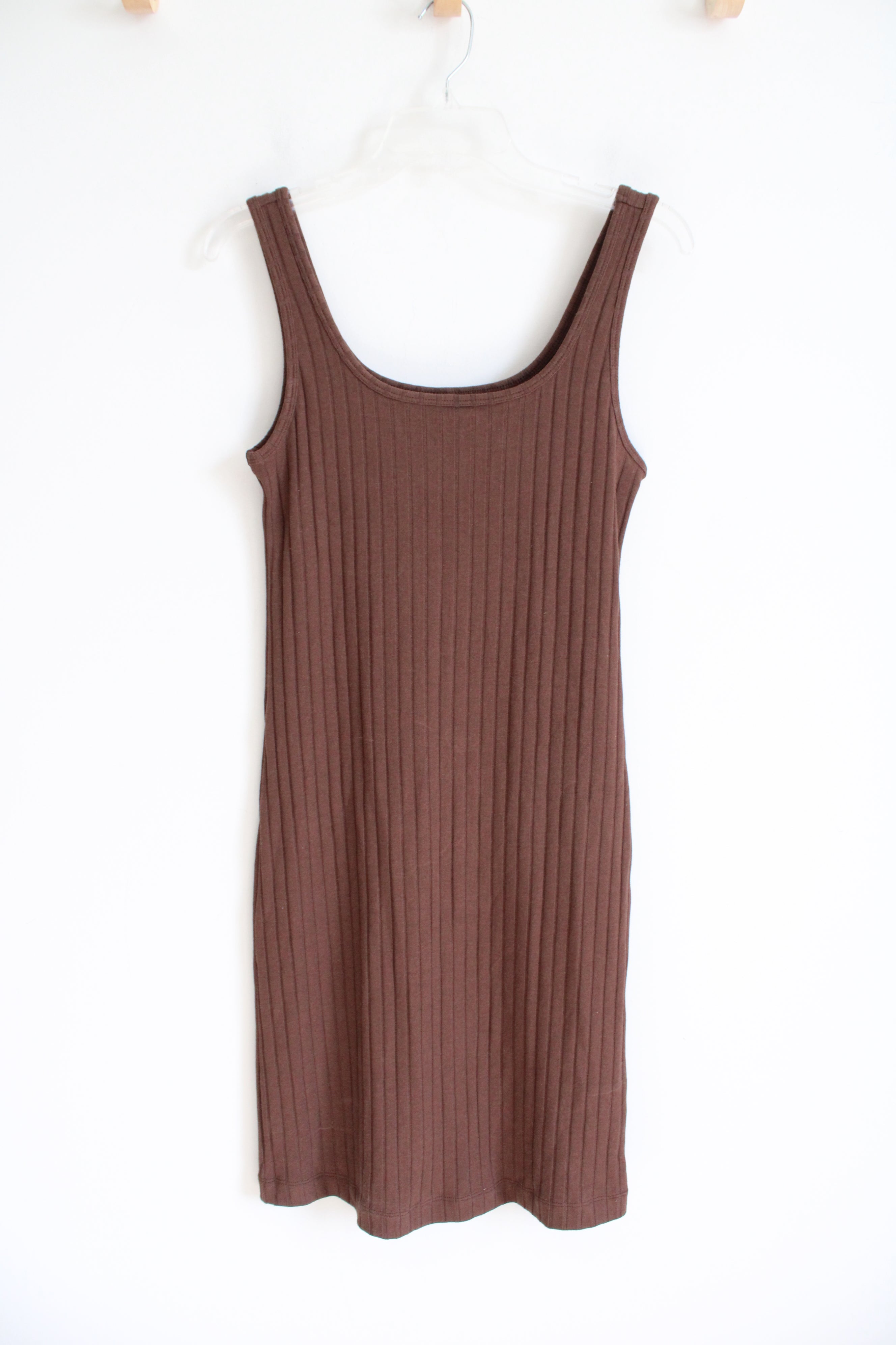 Old Navy Dark Brown Ribbed Tank Dress | M