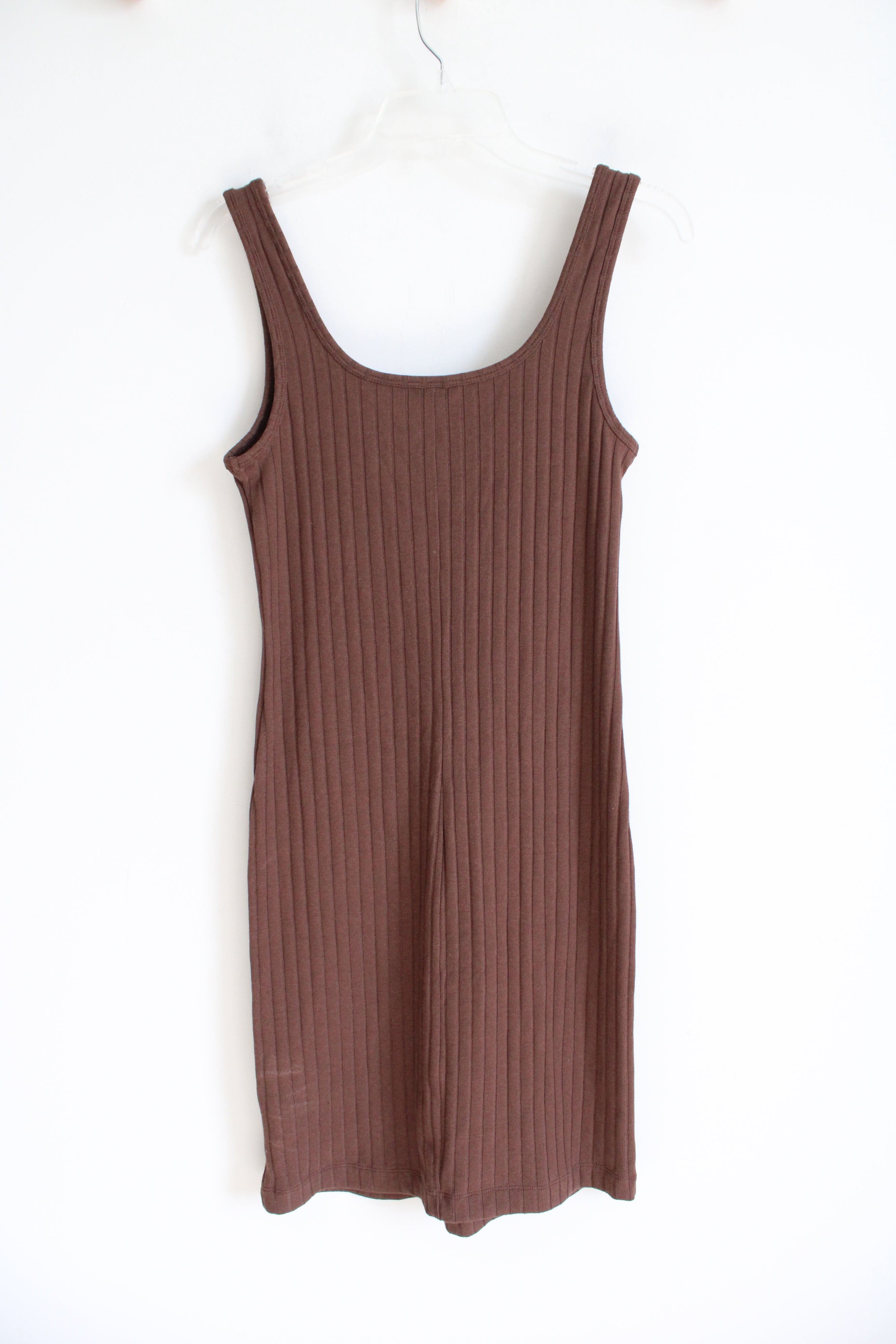 Old Navy Dark Brown Ribbed Tank Dress | M