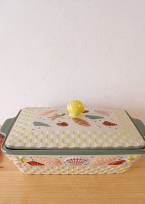 Temptations Summer Shell 2 Quart Covered Baking Dish