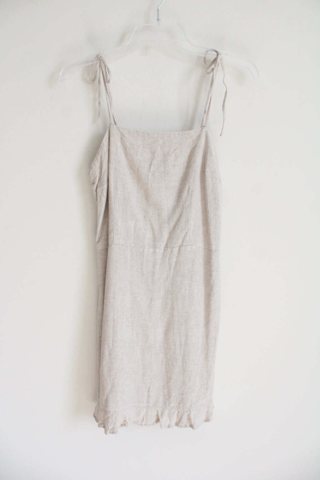 Abercrombie & Fitch Beige Linen Blend Dress | M