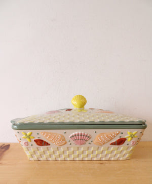 Temptations Summer Shell 2 Quart Covered Baking Dish