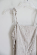 Abercrombie & Fitch Beige Linen Blend Dress | M