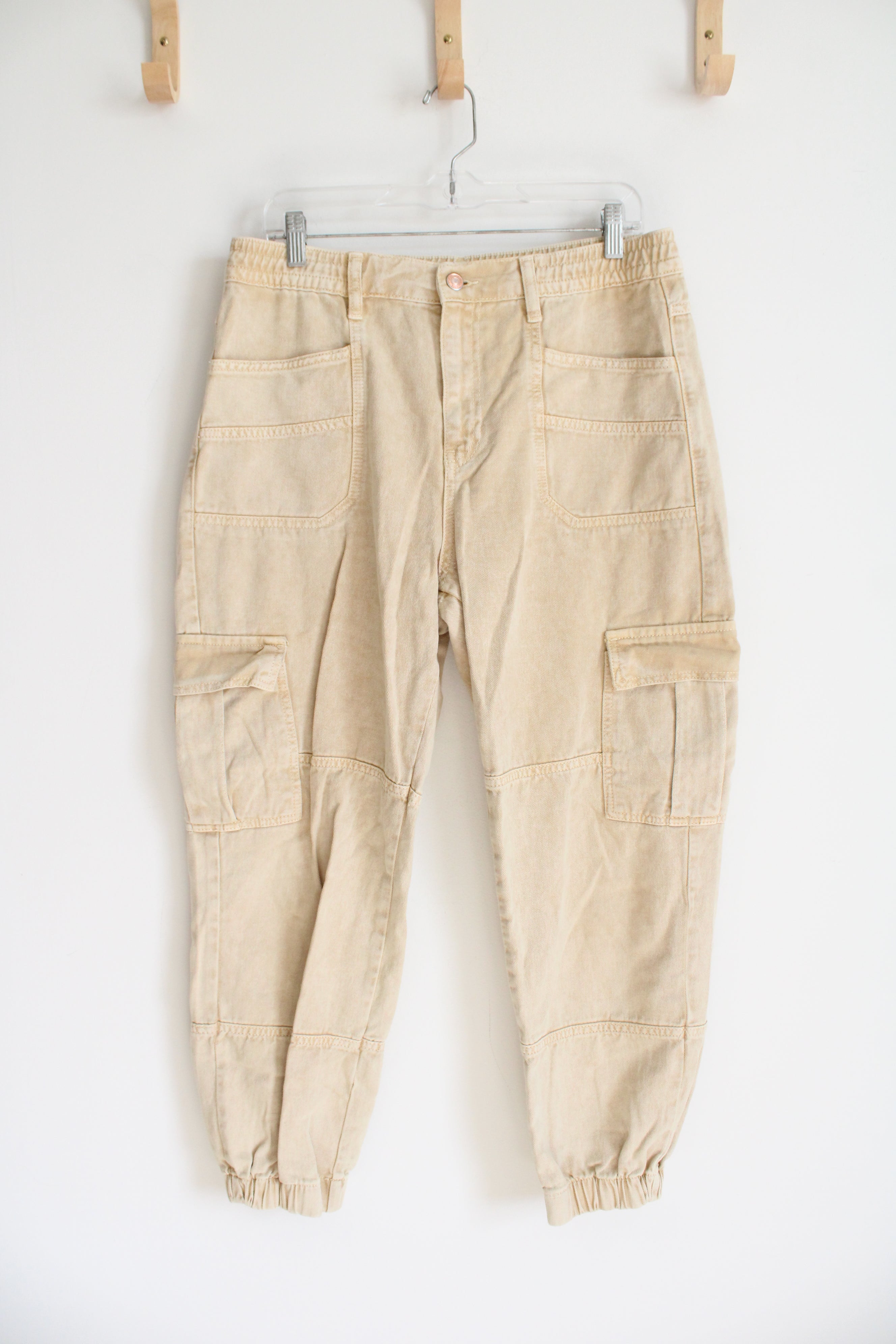 We The Free Light Muted Yellow Cargo Jogger Pants | M