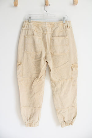 We The Free Light Muted Yellow Cargo Jogger Pants | M