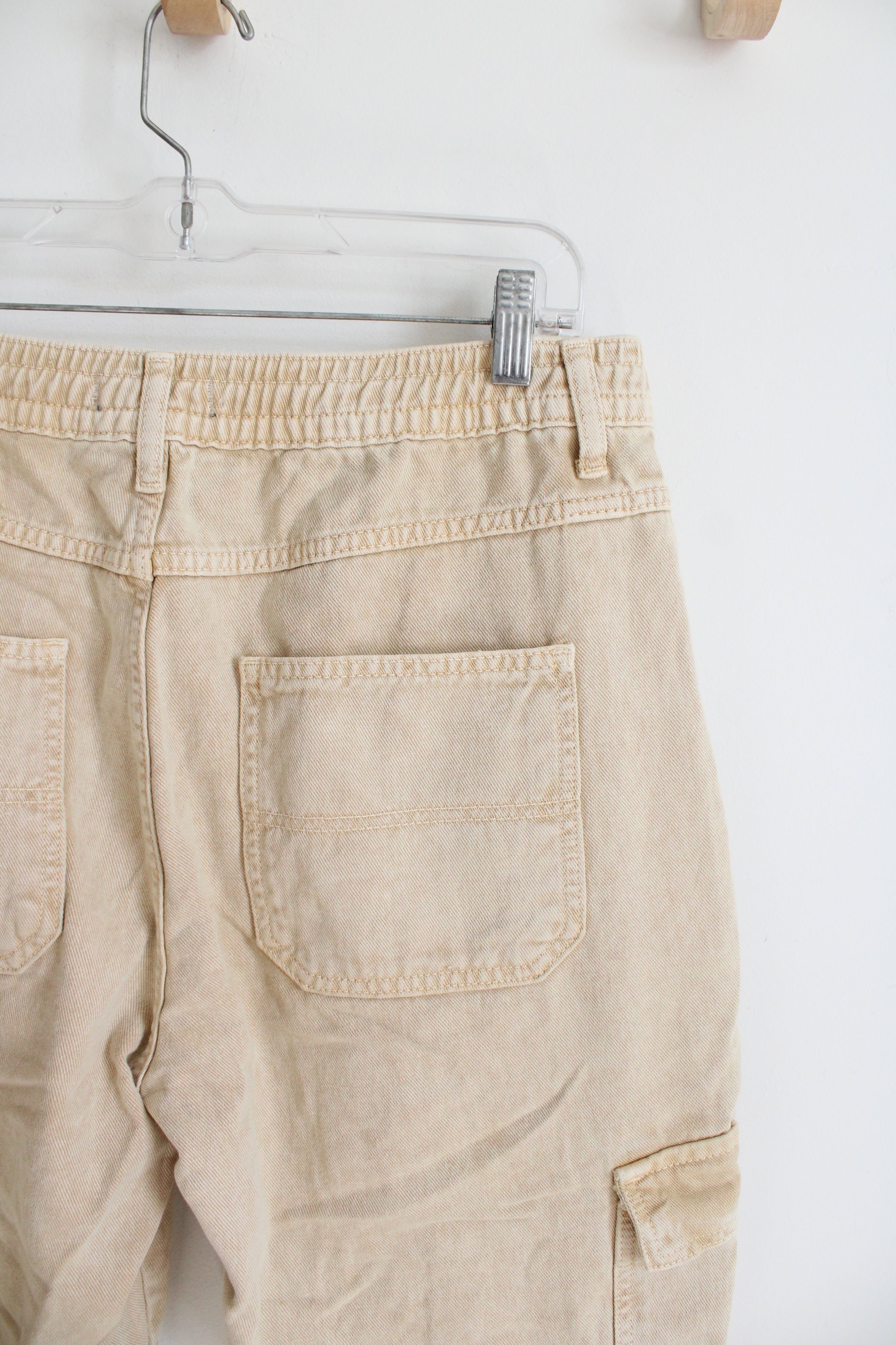 We The Free Light Muted Yellow Cargo Jogger Pants | M