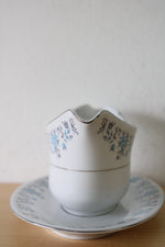 Lynns Helen Fine China Blue Floral Gravy Boat Dish