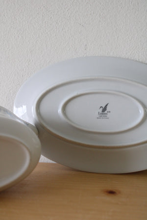Lynns Helen Fine China Blue Floral Gravy Boat Dish