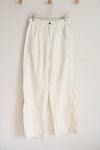 Zara Cream Wide Leg Pants | 6