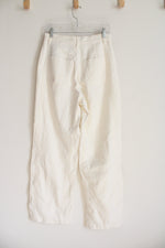 Zara Cream Wide Leg Pants | 6