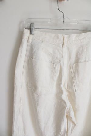 Zara Cream Wide Leg Pants | 6