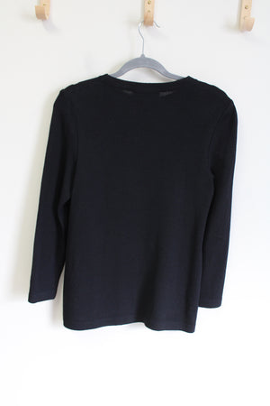 St. John Collection By Marie Gray Black Knit Sweater | 2