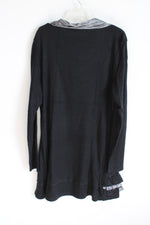 The Pyramid Collection Black Knit Tunic Dress | L