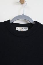 St. John By Marie Gray Basics Black Knit Mock Neck Top | 10