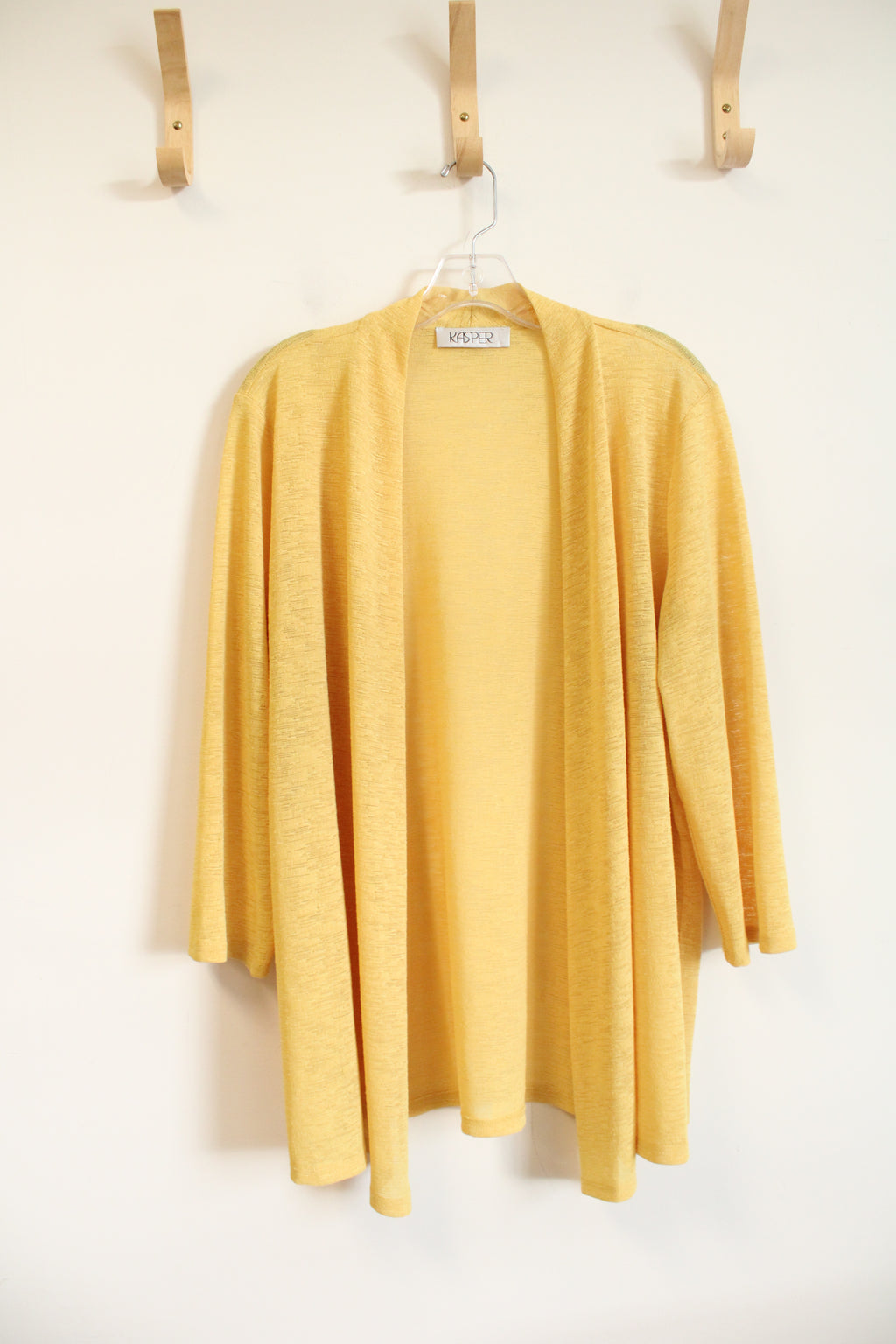 Kasper Lightweight Yellow Cardigan | M