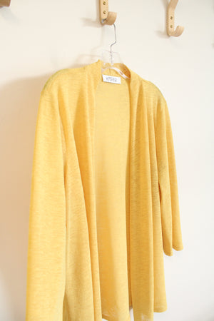 Kasper Lightweight Yellow Cardigan | M