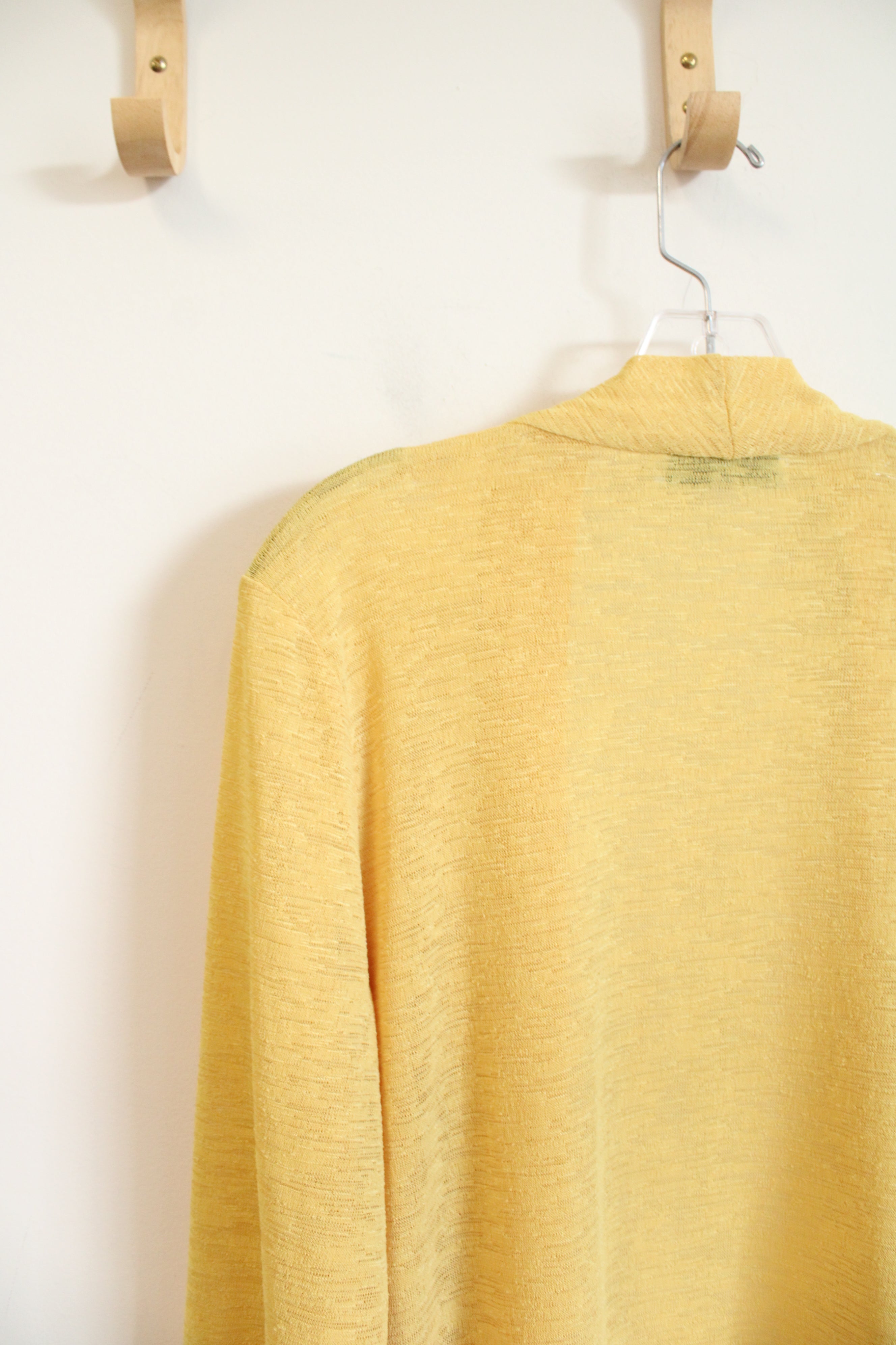 Kasper Lightweight Yellow Cardigan | M