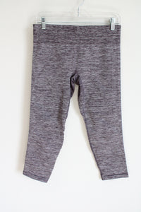 Under Armour Purple Heathered Capri Legging | L