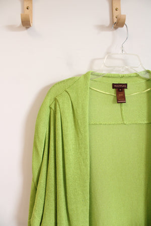 Multiples Lightweight Lime Green Cardigan | M