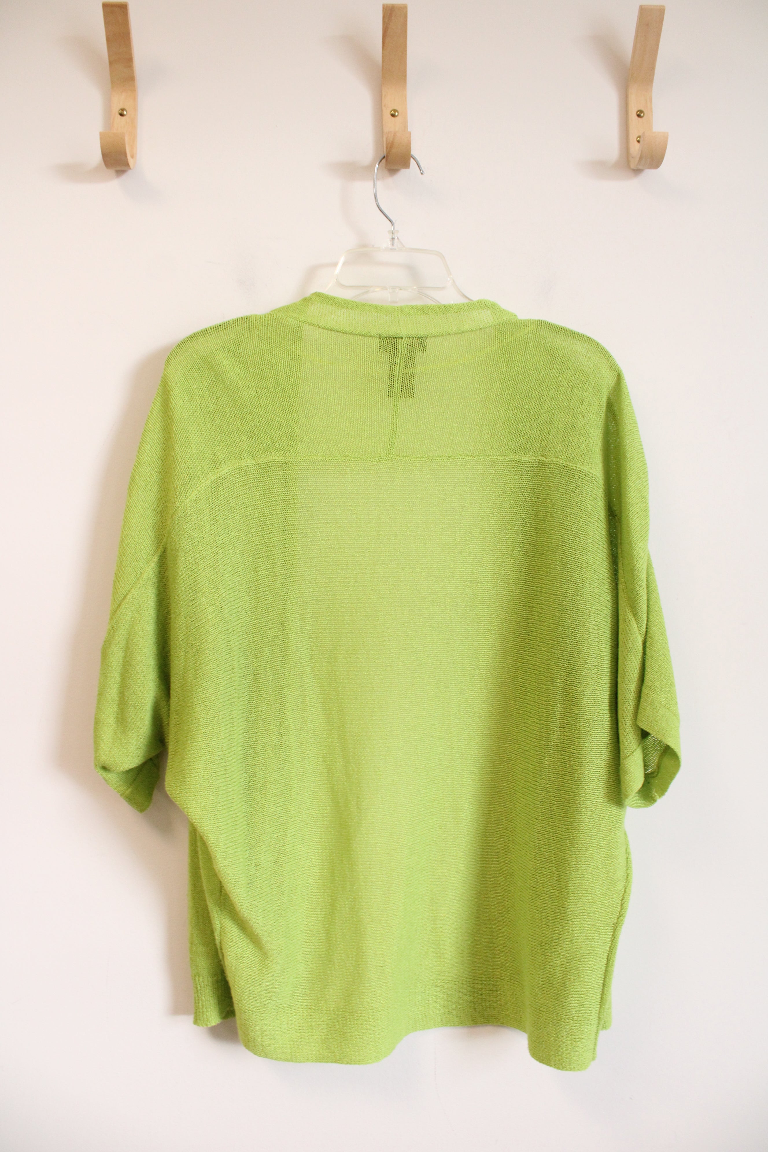 Multiples Lightweight Lime Green Cardigan | M