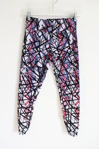 Calvin Klein Performance Black Blue Pink Patterned Leggings | S