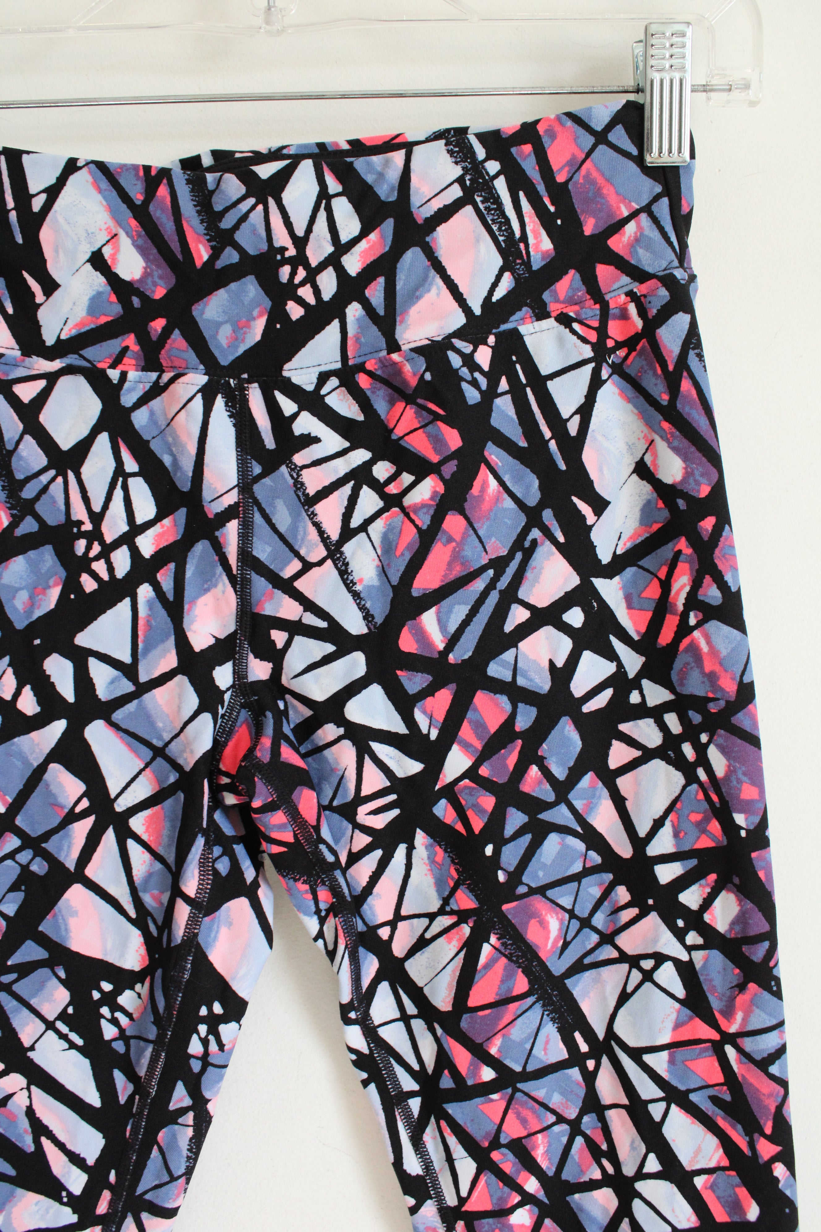 Calvin Klein Performance Black Blue Pink Patterned Leggings | S