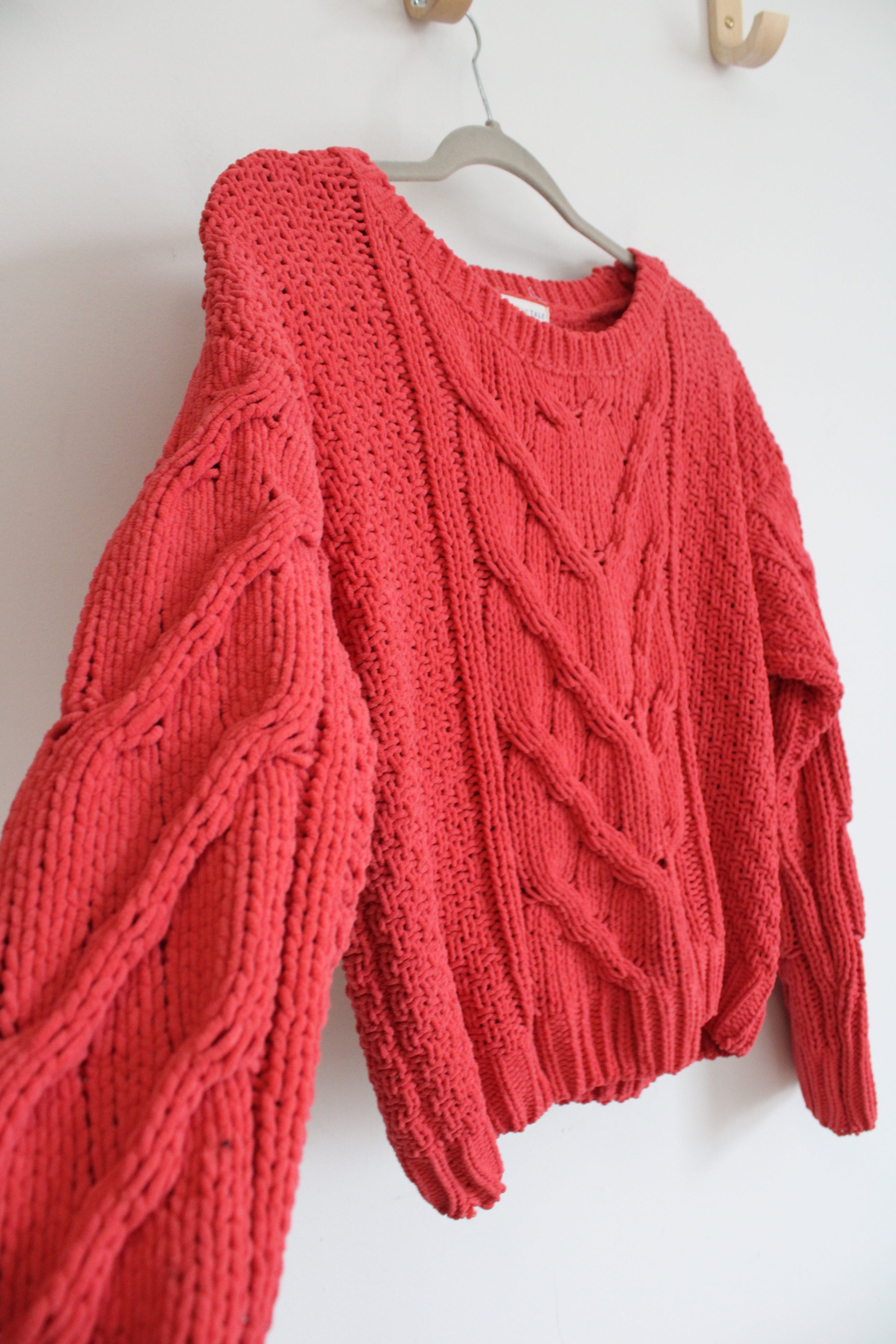 Aeropostale Coral Pink Knit Sweater | S