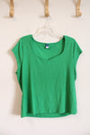 Old Navy Green Sweetheart Neckline Ribbed Top | XXL