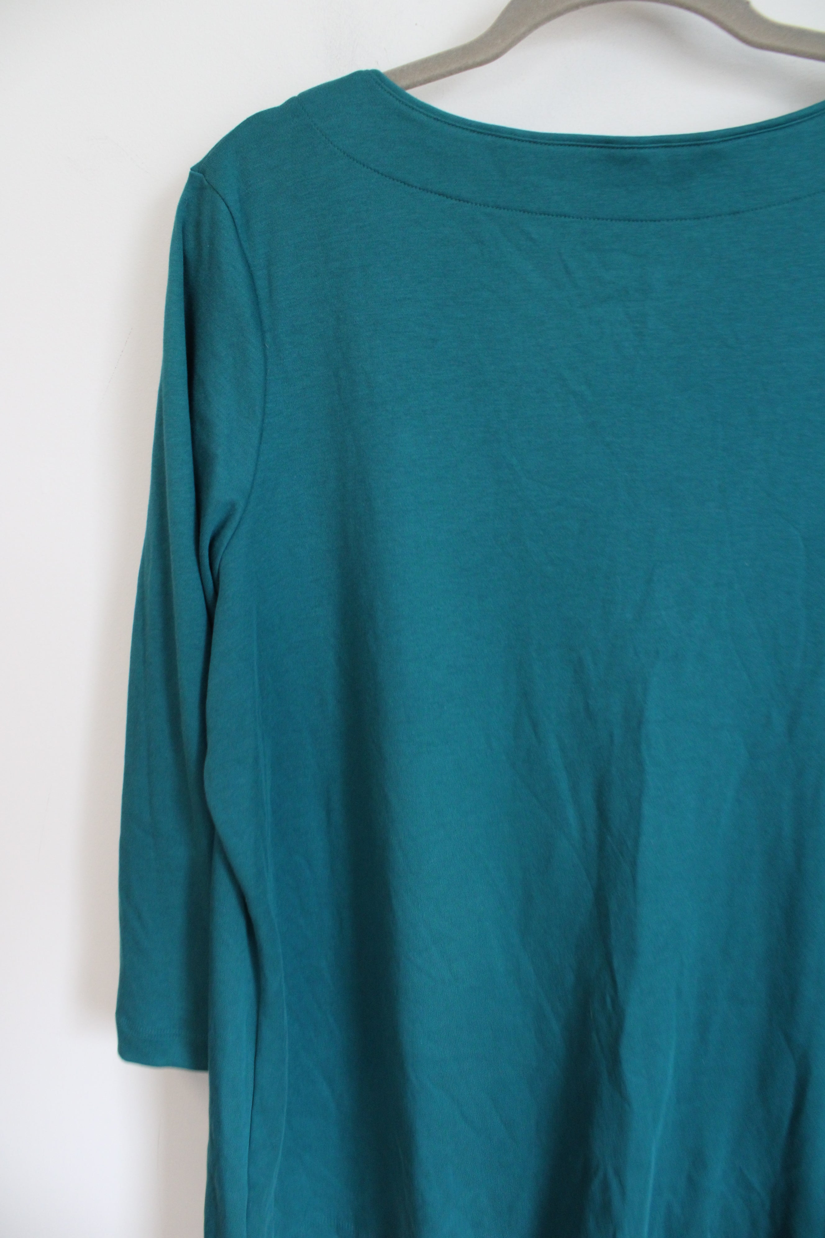 L.L. Bean Supima Cotton Teal Long Sleeved Shirt | 1X