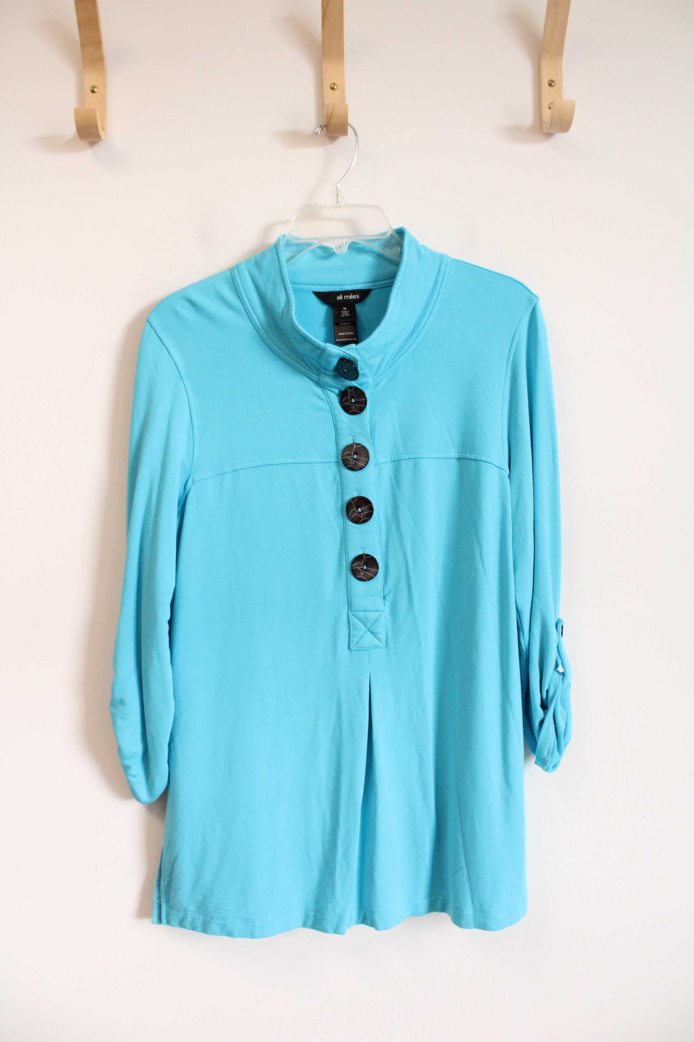 Ali Miles Bright Blue Tunic Top | M