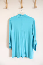 Ali Miles Bright Blue Tunic Top | M