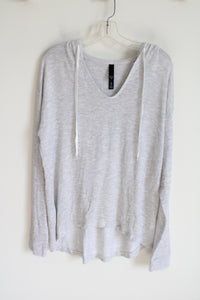 Live Love Dream Light Gray Knit Hoodie | XL