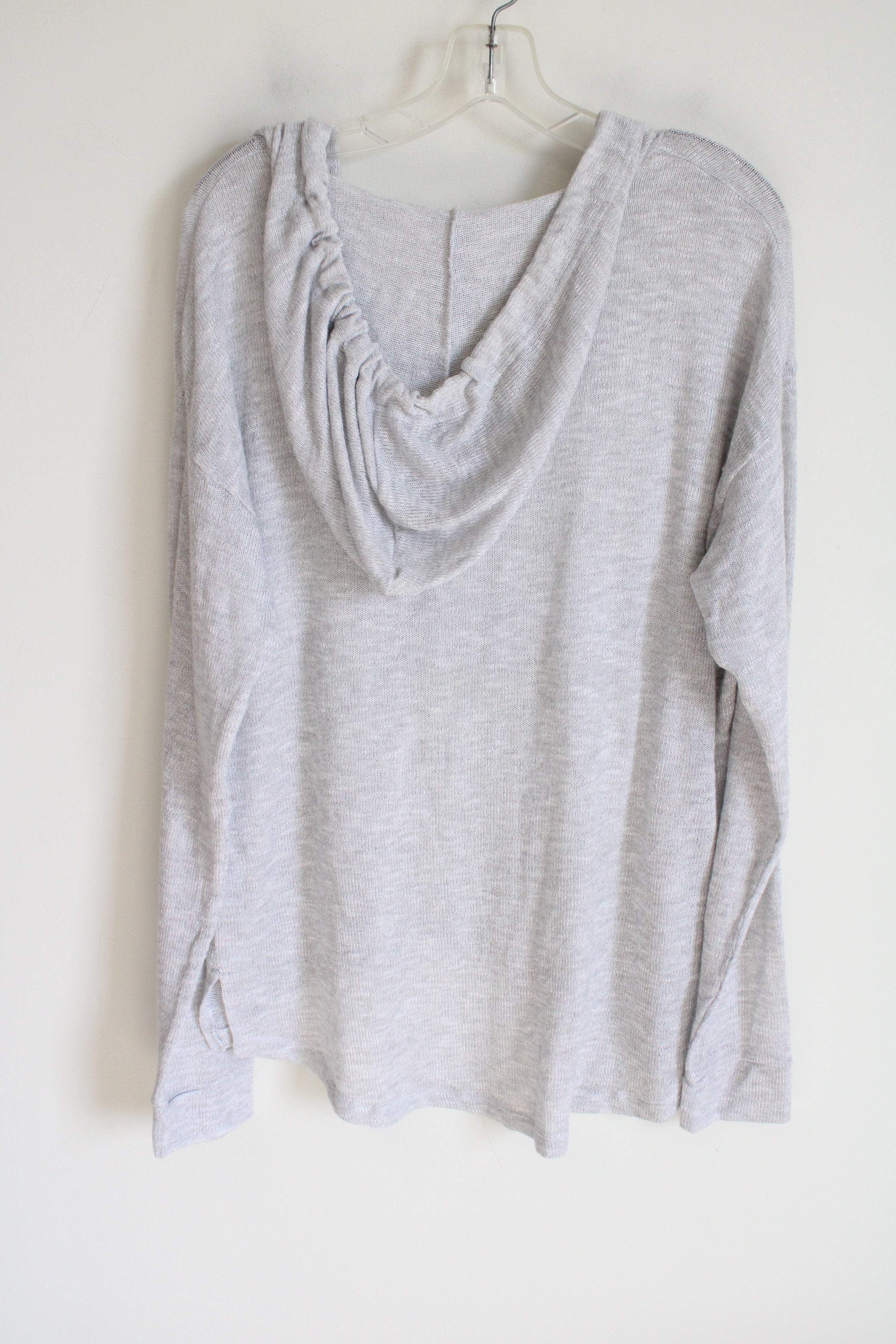 Live Love Dream Light Gray Knit Hoodie | XL