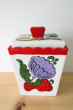 Vintage JG Painted Sugar Cannister
