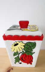 Vintage JG Painted Sugar Cannister