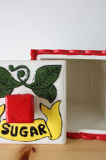 Vintage JG Painted Sugar Cannister