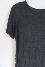 Old Navy Luxe Gray Gold Shimmer Tee | S