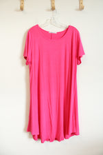 Jollie Lovin Hot Pink Knit Dress | 3X