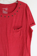 Terra & Sky Red Bronze Ring Pocket Tee | 14W