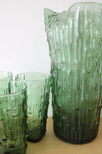 La Casa Casuals Green Bamboo Made In Italy Pitcher & Glass Set