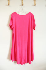 Jollie Lovin Hot Pink Knit Dress | 3X